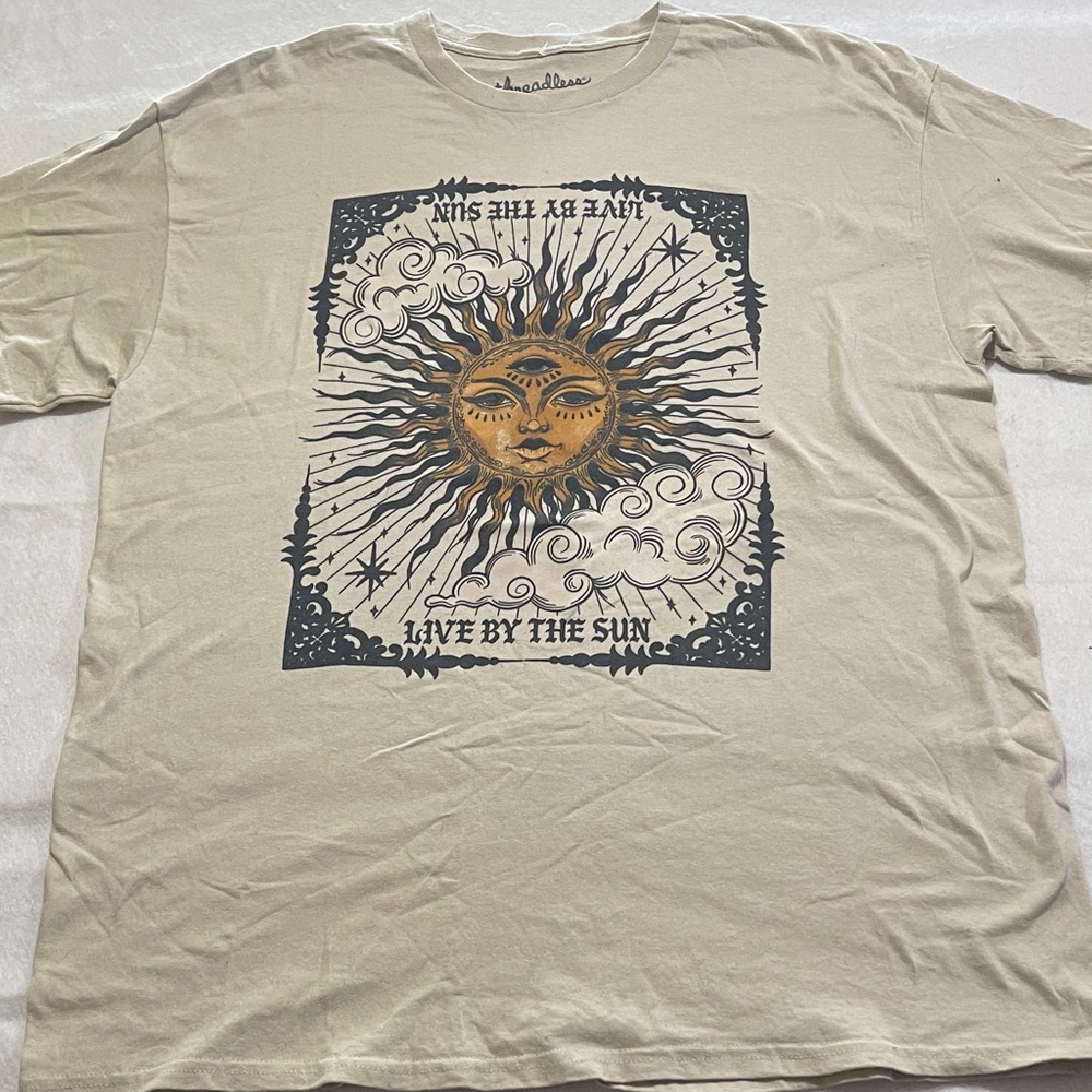 Threadless Cream Sun Graphic T-Shirt